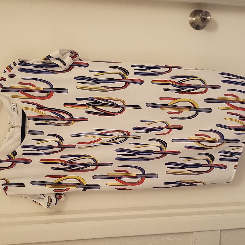 DO+BE Contemporary Boho Cactus Shift Dress Size Small